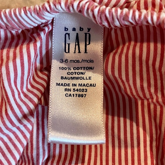Baby Gap Red White Striped Skirt Bloomers Skort - Picture 6 of 6